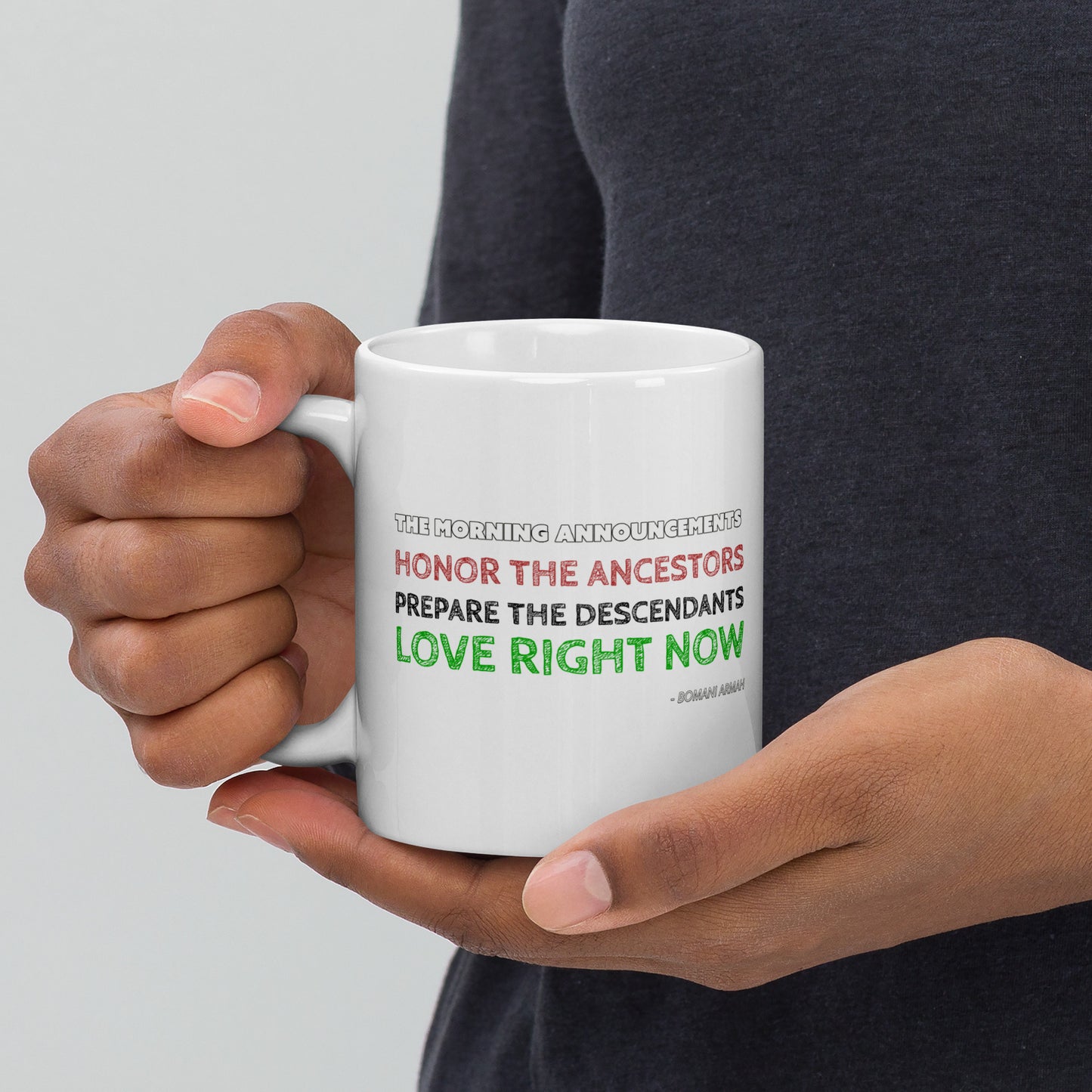 The Morning Announcements 2 sided mug