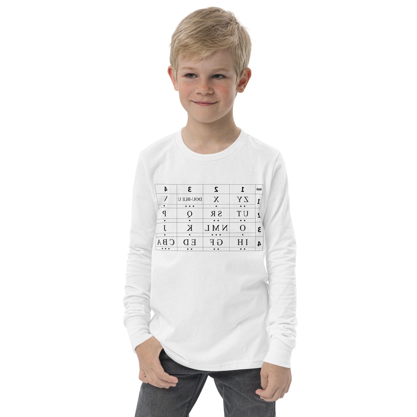 ZYX mirror Youth long sleeve tee