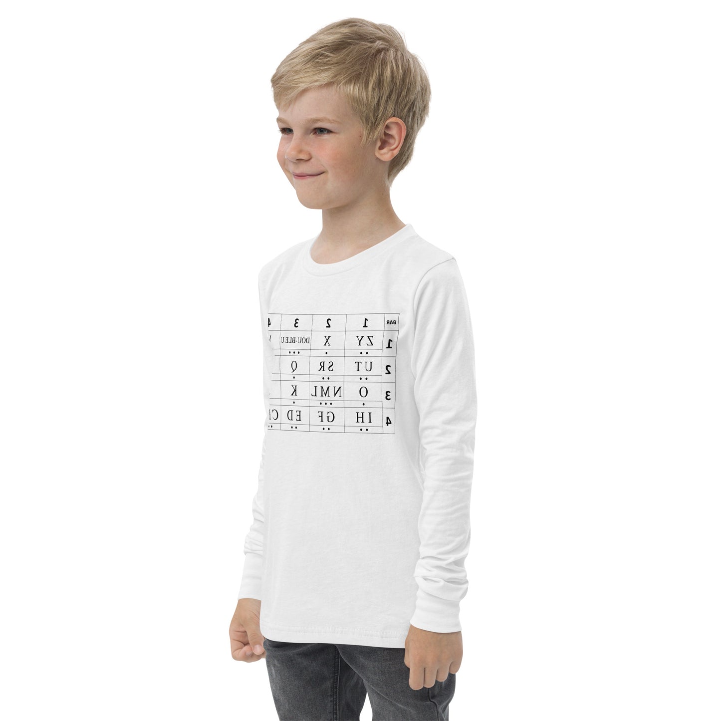 ZYX mirror Youth long sleeve tee